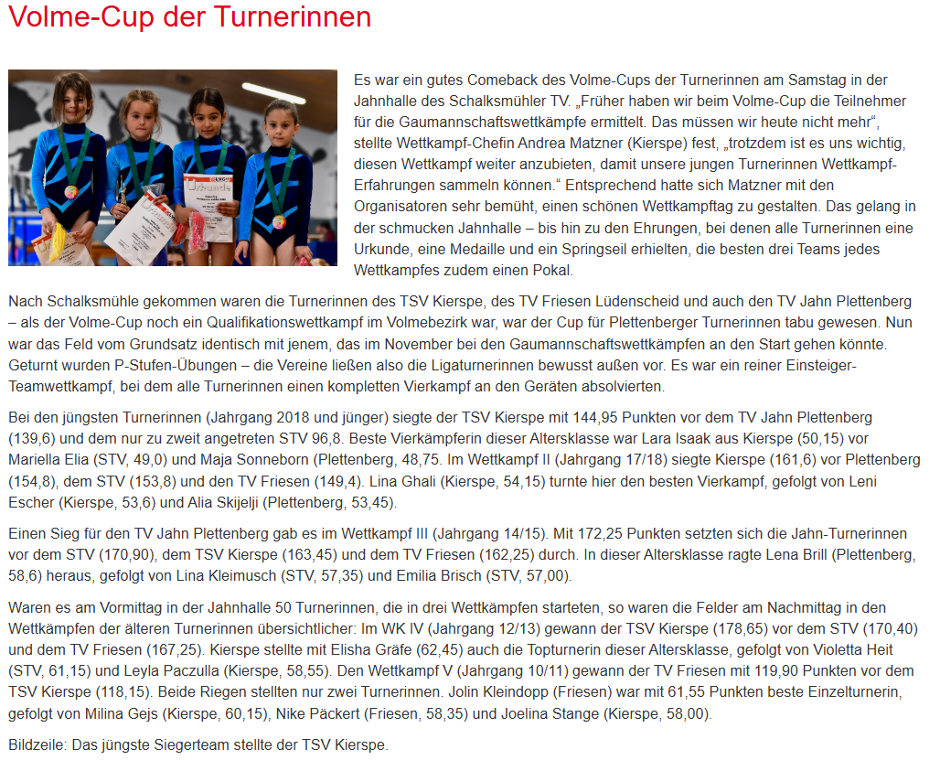 Bericht Volme Cup 2025 Plettenberg Bericht Volme Cup 2025 Plettenberg